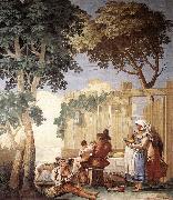 TIEPOLO, Giovanni Domenico Family Meal  kjh china oil painting reproduction